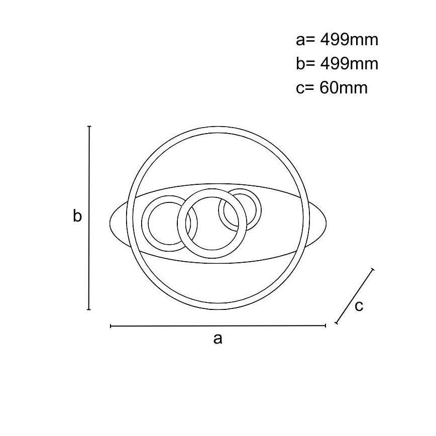 Himmennettävä LED-kattovalaisin LED/105W/230V 3000-6500K + kaukosäädin