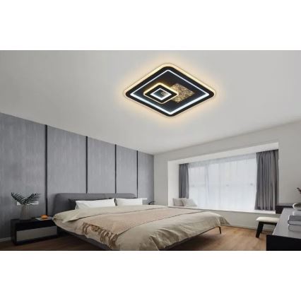 Himmennettävä LED-kattovalaisin LED/110W/230V 3000-6500K musta + kauko-ohjaus