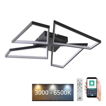 Himmennettävä LED-kattovalaisin LED/115W/230V 3000-6500K musta + kauko-ohjaus