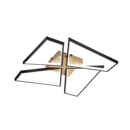Himmennettävä LED-kattovalaisin LED/115W/230V 3000-6500K ruskea/musta + kauko-ohjaus