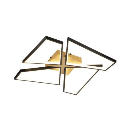 Himmennettävä LED-kattovalaisin LED/115W/230V 3000-6500K ruskea/musta + kauko-ohjaus