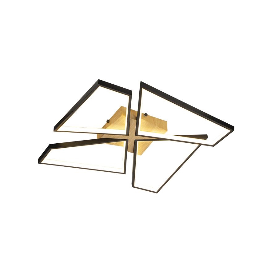 Himmennettävä LED-kattovalaisin LED/115W/230V 3000-6500K ruskea/musta + kauko-ohjaus