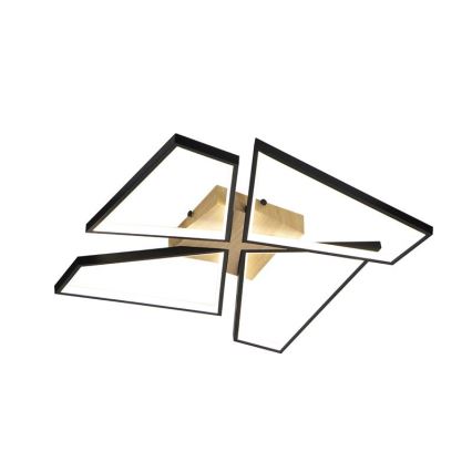 Himmennettävä LED-kattovalaisin LED/115W/230V 3000-6500K ruskea/musta + kauko-ohjaus
