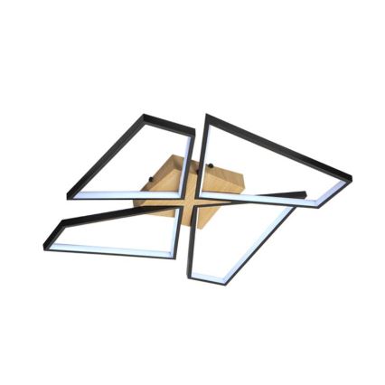 Himmennettävä LED-kattovalaisin LED/115W/230V 3000-6500K ruskea/musta + kauko-ohjaus