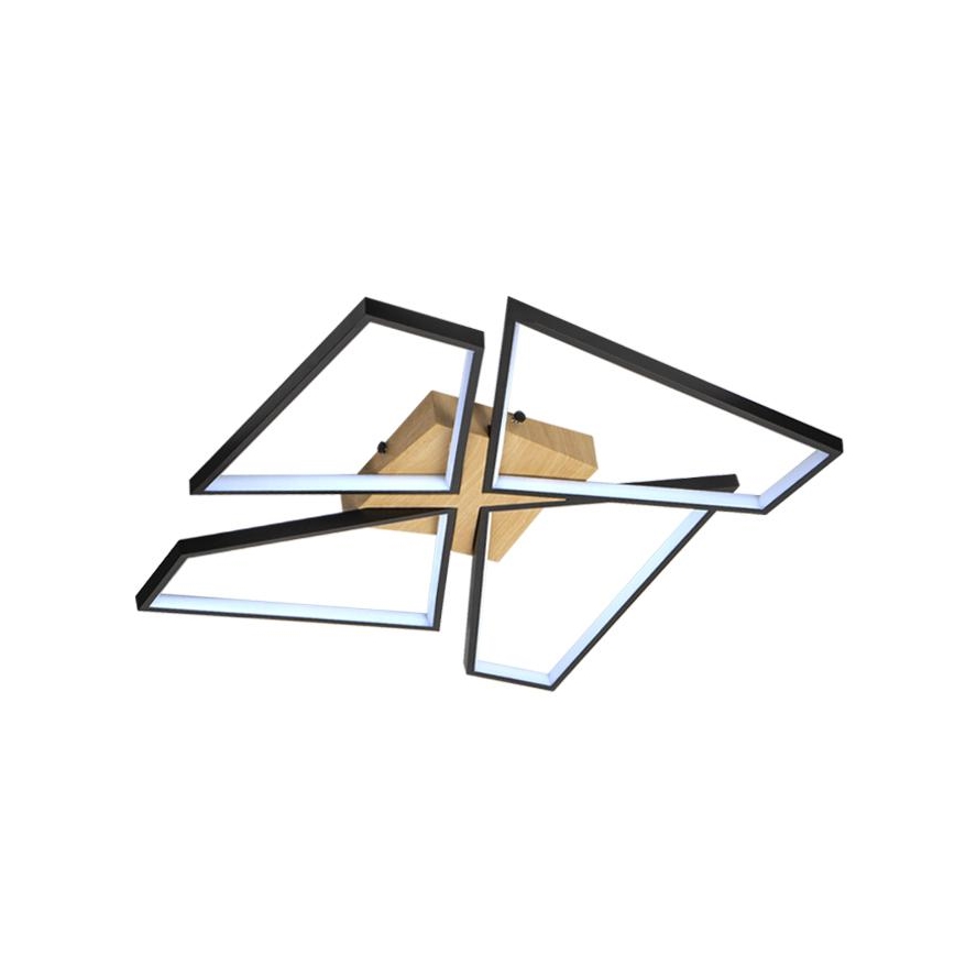 Himmennettävä LED-kattovalaisin LED/115W/230V 3000-6500K ruskea/musta + kauko-ohjaus