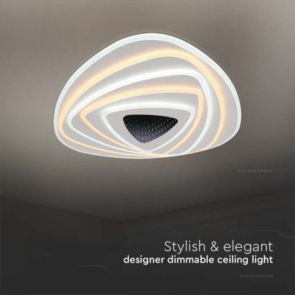 Himmennettävä LED-kattovalaisin LED/120W/230V 3000-6500K + kauko-ohjaus