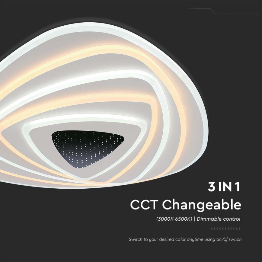 Himmennettävä LED-kattovalaisin LED/120W/230V 3000-6500K + kauko-ohjaus