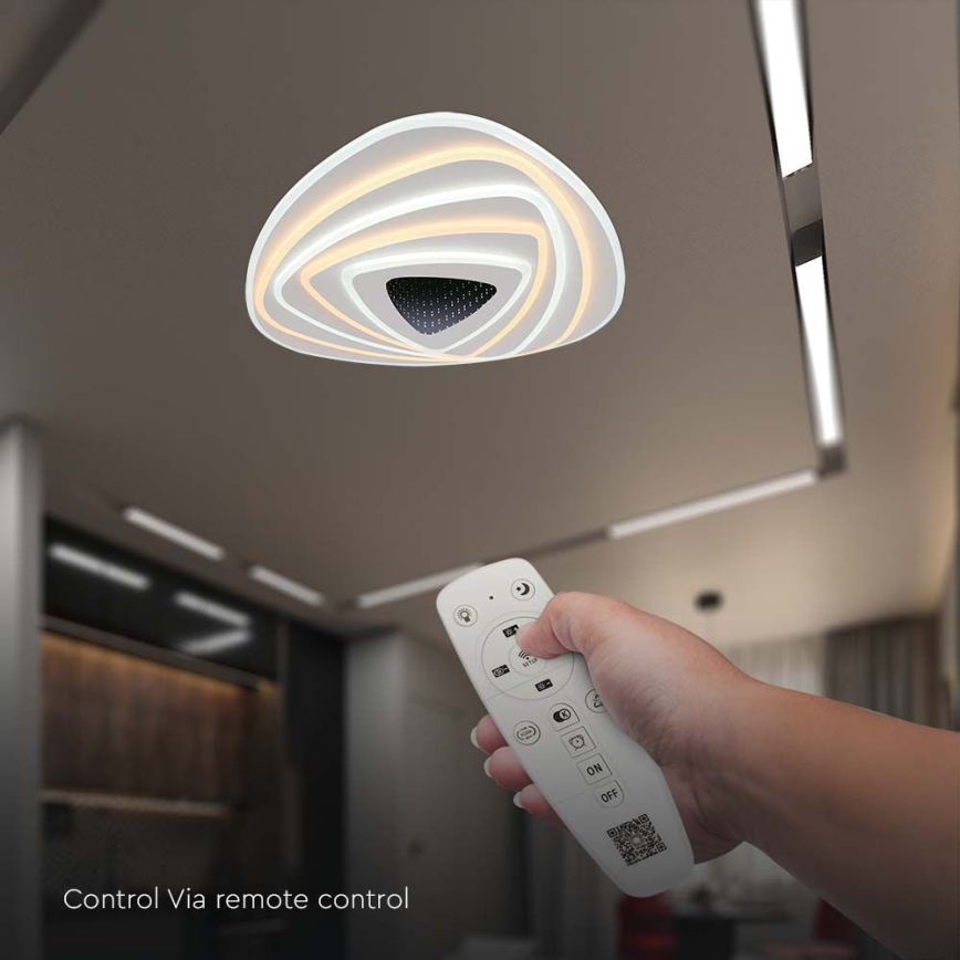 Himmennettävä LED-kattovalaisin LED/120W/230V 3000-6500K + kauko-ohjaus