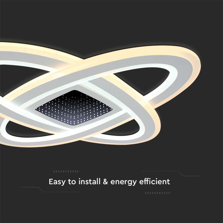 Himmennettävä LED-kattovalaisin LED/130W/230V 3000-6500K + kauko-ohjaus
