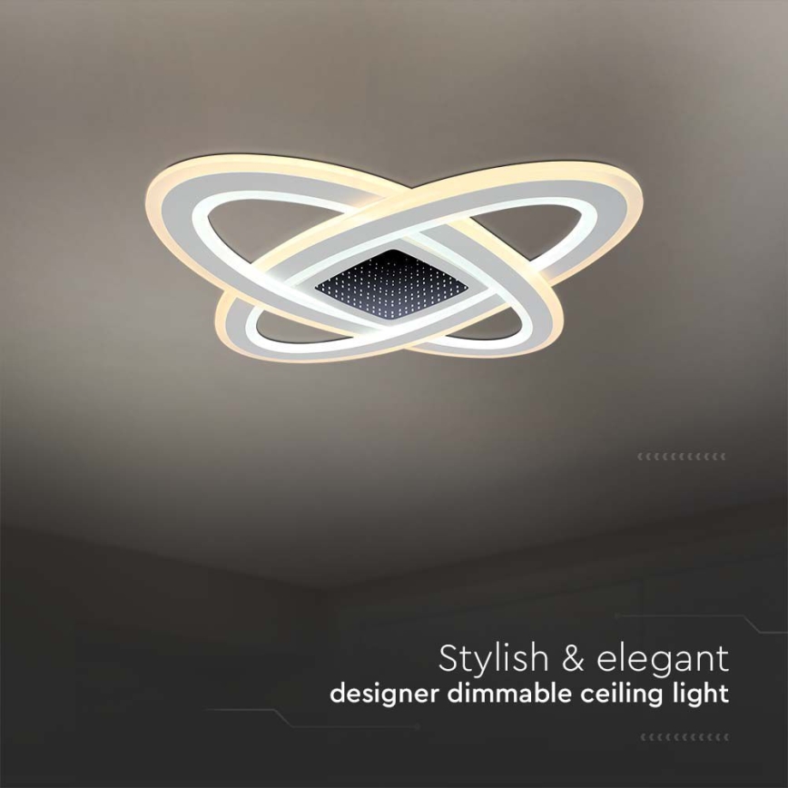Himmennettävä LED-kattovalaisin LED/130W/230V 3000-6500K + kauko-ohjaus