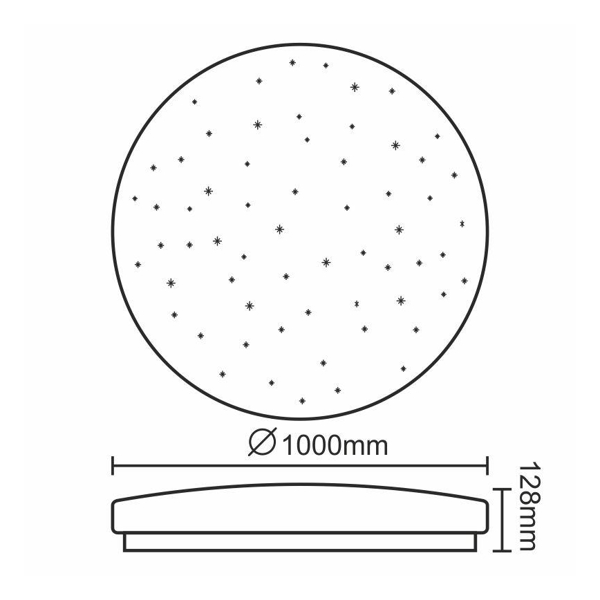 Himmennettävä LED-kattovalaisin LED/150W/230V