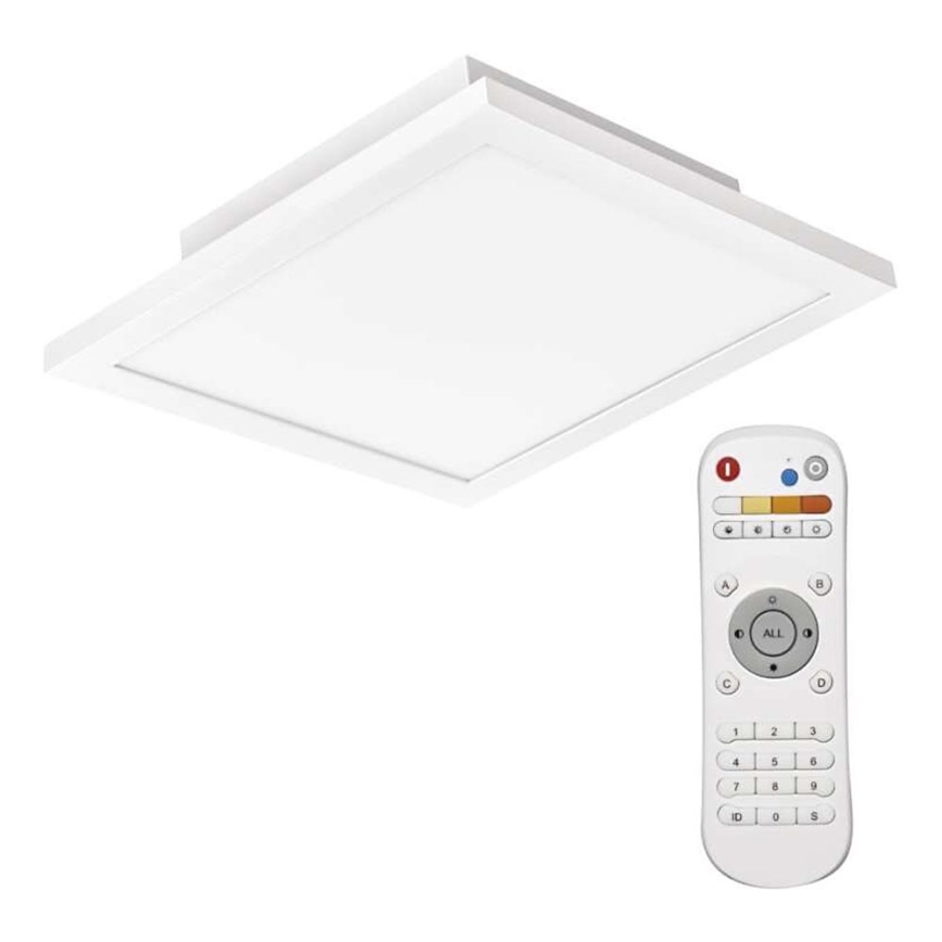 Himmennettävä LED-kattovalaisin LED/20W/230V + kaukosäädin neliö 2700K-6000K