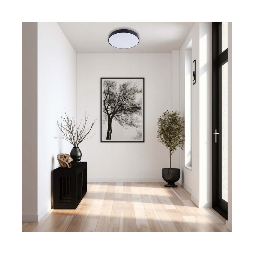 Himmennettävä LED-kattovalaisin LED/30W/230V 3000-6500K halkaisija 30 cm musta + kauko-ohjaus