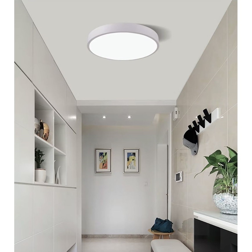 Himmennettävä LED-kattovalaisin LED/30W/230V 3000-6500K halkaisija 30 cm valkoinen + kauko-ohjaus