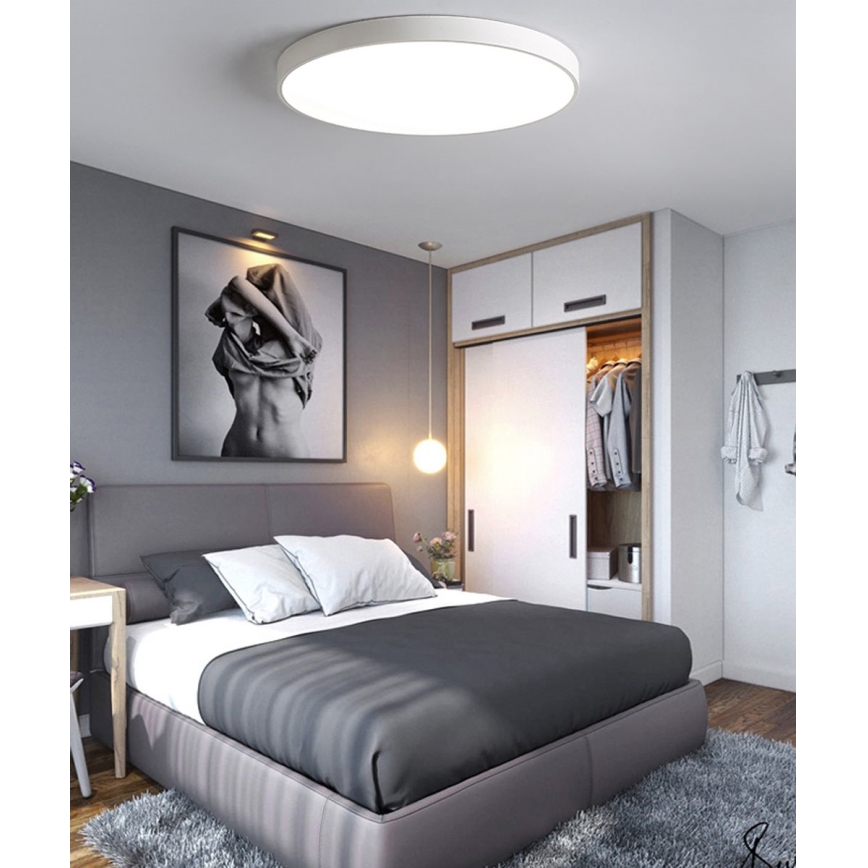 Himmennettävä LED-kattovalaisin LED/30W/230V 3000-6500K halkaisija 30 cm valkoinen + kauko-ohjaus