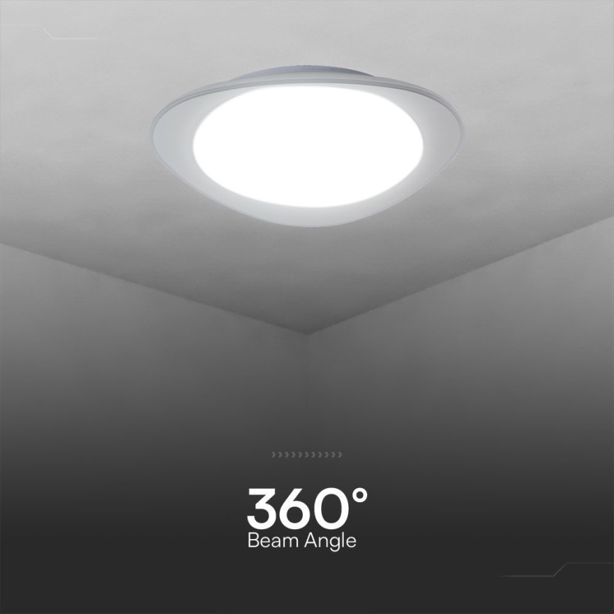 Himmennettävä LED-kattovalaisin LED/40W/230V 3000-6500K 45 cm valkoinen + kauko-ohjaus