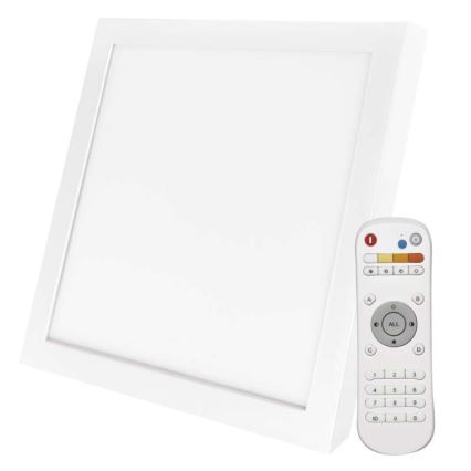 Himmennettävä LED-kattovalaisin LED/40W/230V + kaukosäädin neliö 2700K-6000K