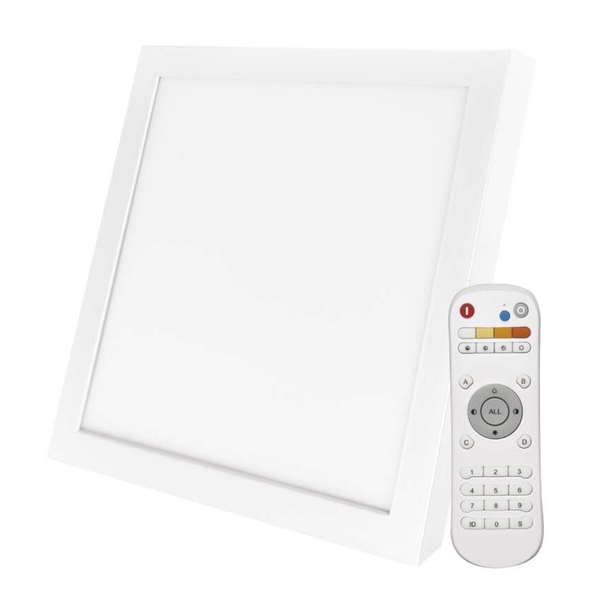 Himmennettävä LED-kattovalaisin LED/40W/230V + kaukosäädin neliö 2700K-6000K