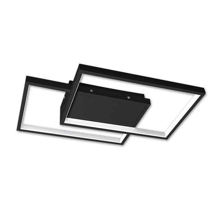 Himmennettävä LED-kattovalaisin LED/45W/230V 3000-6500K musta + kauko-ohjaus