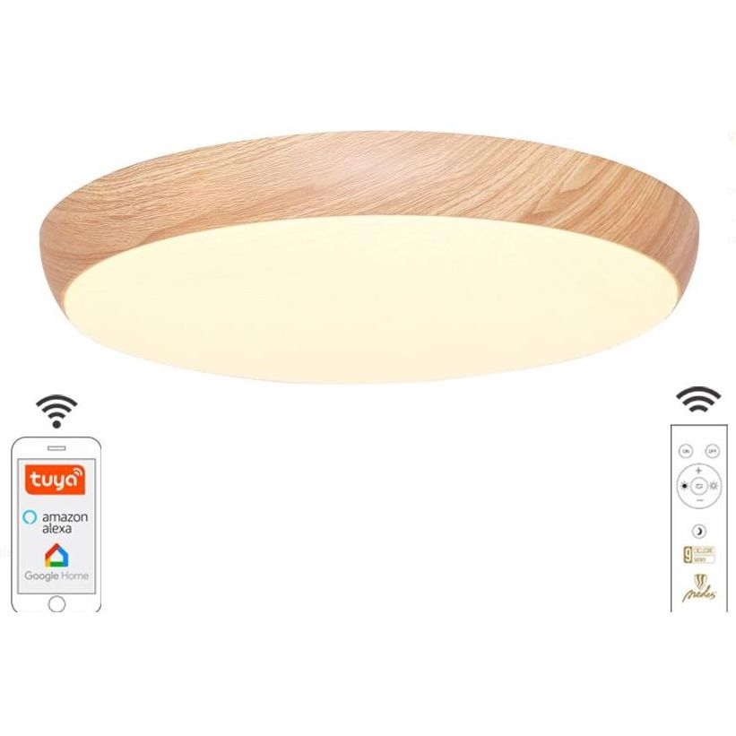 Himmennettävä LED-kattovalaisin LED/48W/230V 2700-6500K Wi-Fi Tuya + kauko-ohjaus