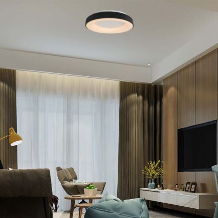 Himmennettävä LED-kattovalaisin LED/49W/230V 3000K halkaisija 60 cm musta