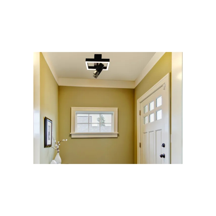 Himmennettävä LED-kattovalaisin LED/50W/230V 3000-6500K musta + kauko-ohjaus