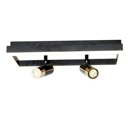 Himmennettävä LED-kattovalaisin LED/50W/230V 3000-6500K musta + kauko-ohjaus