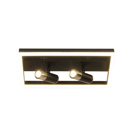 Himmennettävä LED-kattovalaisin LED/50W/230V 3000-6500K musta + kauko-ohjaus