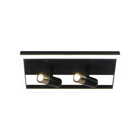 Himmennettävä LED-kattovalaisin LED/50W/230V 3000-6500K musta + kauko-ohjaus