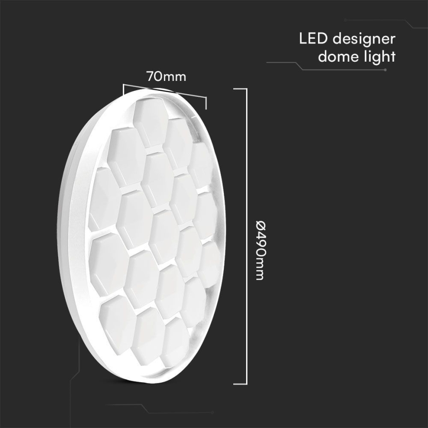 Himmennettävä LED-kattovalaisin LED/60W/230V 3000/4000/6500K + kauko-ohjaus