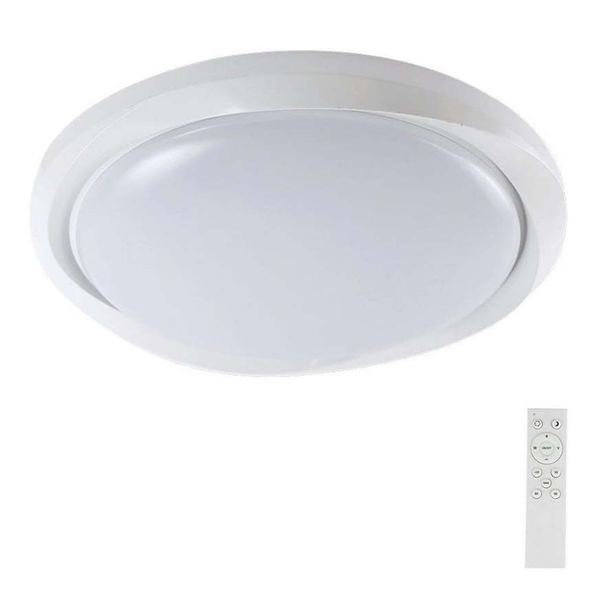 Himmennettävä LED-kattovalaisin LED/60W/230V 3000-6500K 49,2 cm valkoinen + kauko-ohjaus