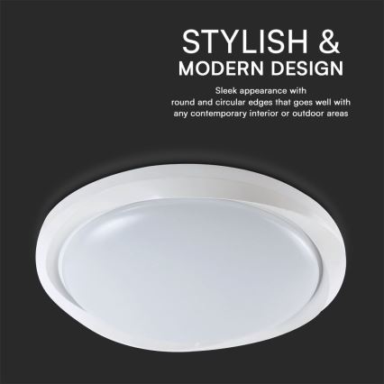 Himmennettävä LED-kattovalaisin LED/60W/230V 3000-6500K 49,2 cm valkoinen + kauko-ohjaus