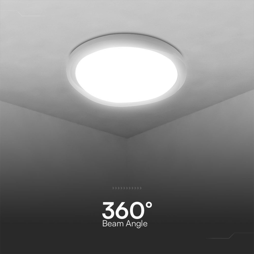 Himmennettävä LED-kattovalaisin LED/60W/230V 3000-6500K 49,2 cm valkoinen + kauko-ohjaus
