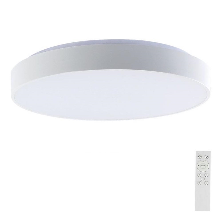 Himmennettävä LED-kattovalaisin LED/60W/230V 3000-6500K 49,5 cm valkoinen + kauko-ohjaus