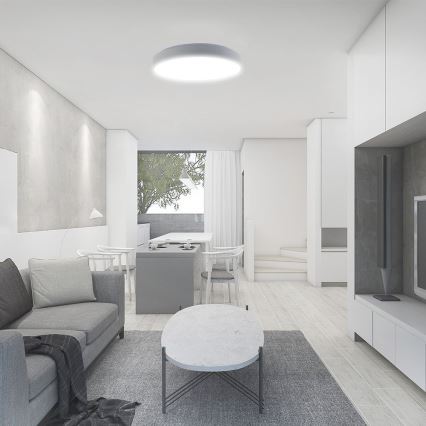 Himmennettävä LED-kattovalaisin LED/60W/230V 3000-6500K 49,5 cm valkoinen + kauko-ohjaus