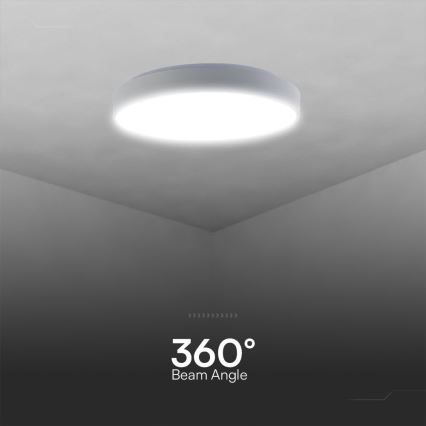 Himmennettävä LED-kattovalaisin LED/60W/230V 3000-6500K 49,5 cm valkoinen + kauko-ohjaus
