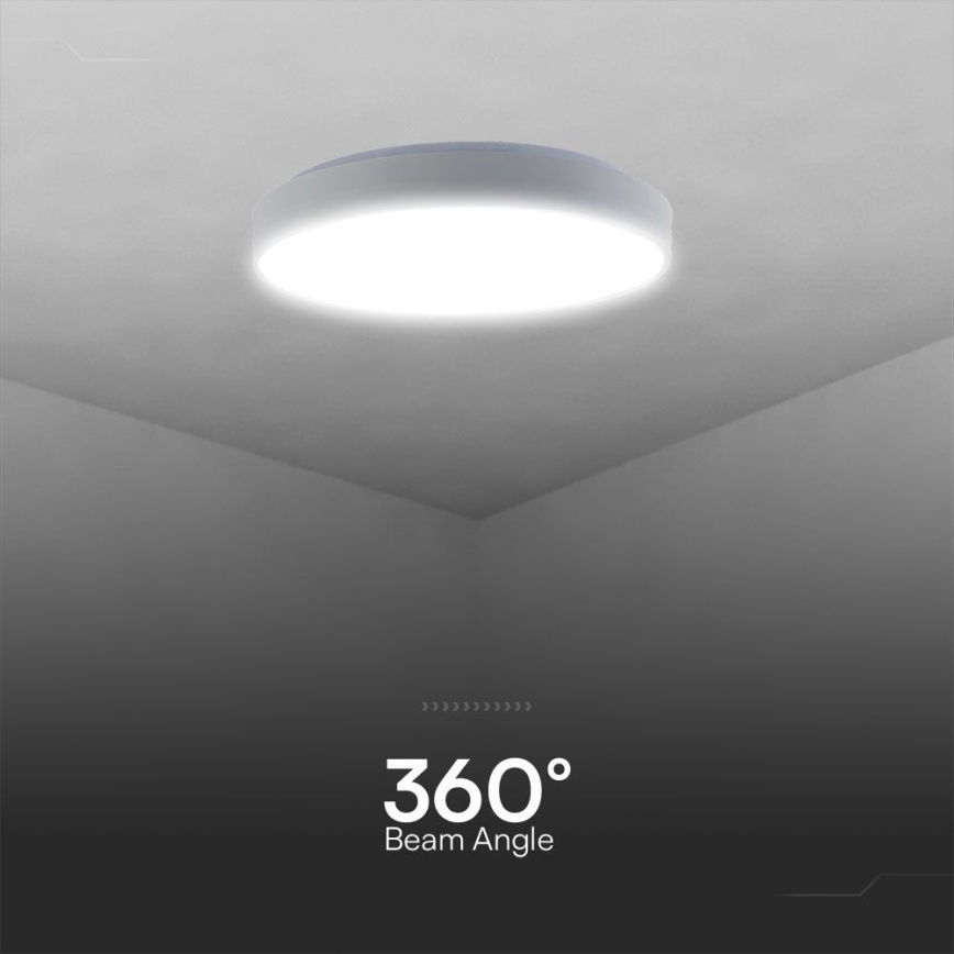 Himmennettävä LED-kattovalaisin LED/60W/230V 3000-6500K 49,5 cm valkoinen + kauko-ohjaus