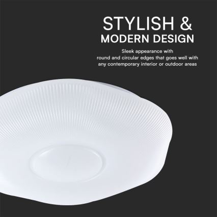 Himmennettävä LED-kattovalaisin LED/60W/230V 3000-6500K 50 cm valkoinen + kauko-ohjaus