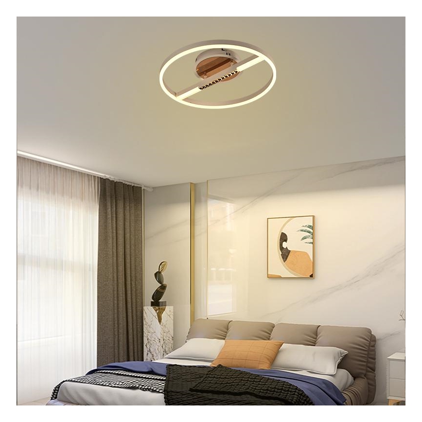 Himmennettävä LED-kattovalaisin LED/60W/230V 3000-6500K + kauko-ohjaus