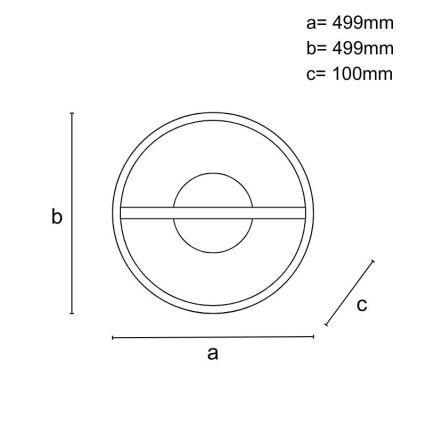 Himmennettävä LED-kattovalaisin LED/60W/230V 3000-6500K + kauko-ohjaus