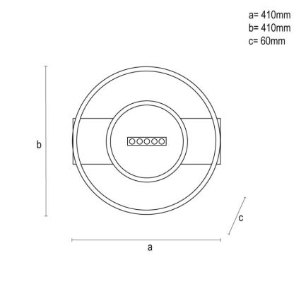 Himmennettävä LED-kattovalaisin LED/60W/230V 3000-6500K + kauko-ohjaus