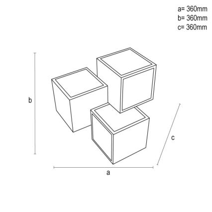 Himmennettävä LED-kattovalaisin LED/60W/230V 3000-6500K + kauko-ohjaus