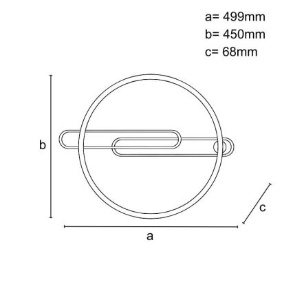 Himmennettävä LED-kattovalaisin LED/60W/230V 3000-6500K musta + kauko-ohjaus