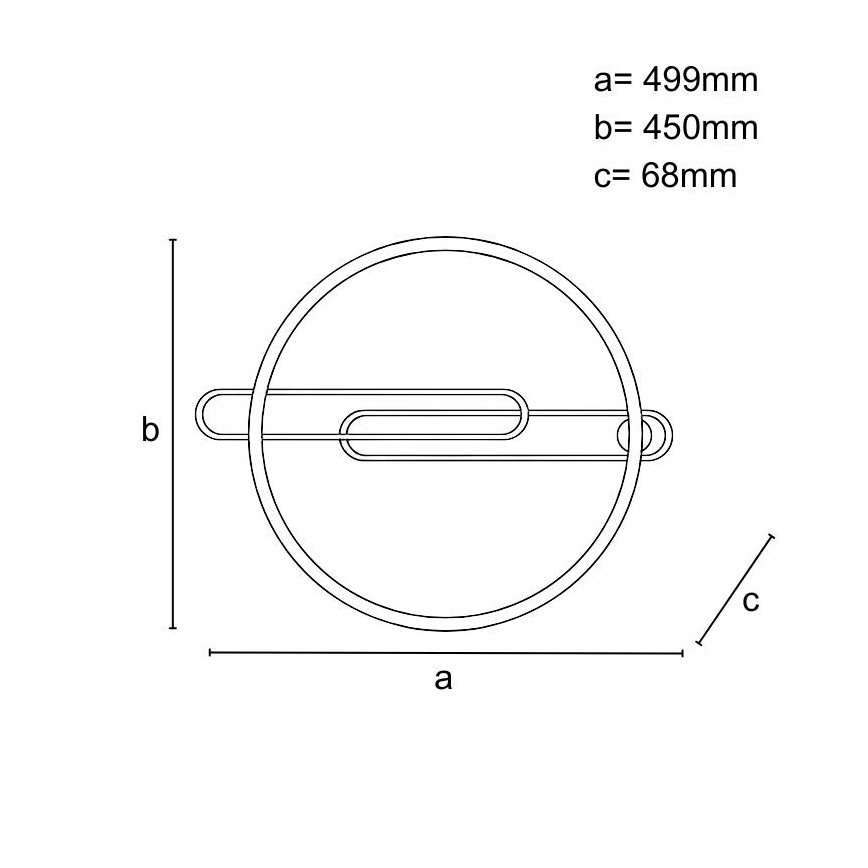 Himmennettävä LED-kattovalaisin LED/60W/230V 3000-6500K musta + kauko-ohjaus