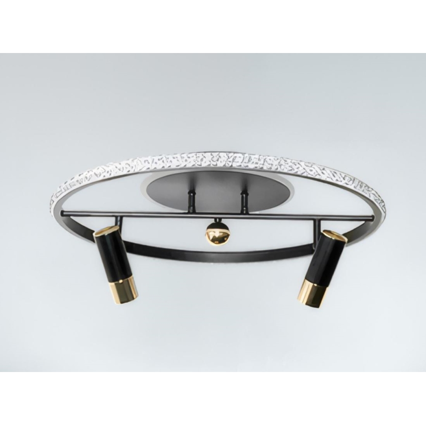 Himmennettävä LED-kattovalaisin LED/60W/230V 3000-6500K musta + kauko-ohjaus