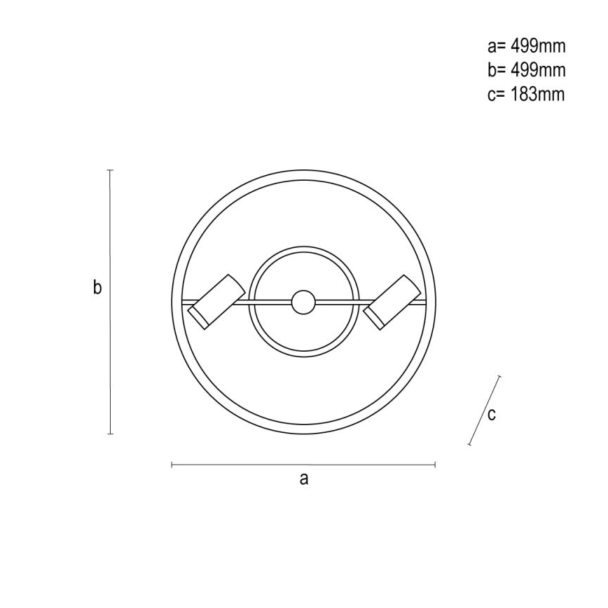 Himmennettävä LED-kattovalaisin LED/60W/230V 3000-6500K musta + kauko-ohjaus