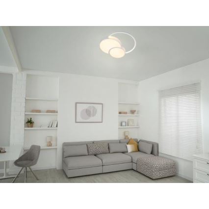 Himmennettävä LED-kattovalaisin LED/60W/230V 3000-6500K valkoinen + kauko-ohjaus