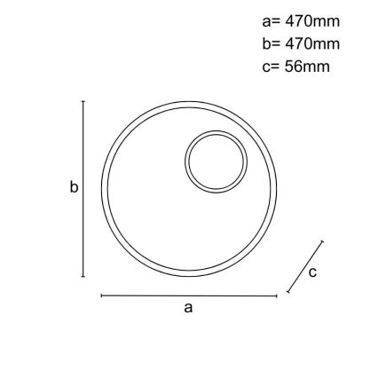 Himmennettävä LED-kattovalaisin LED/65W/230V 3000-6500K ruskea + kauko-ohjaus
