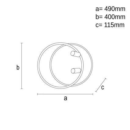 Himmennettävä LED-kattovalaisin LED/65W/230V 3000-6500K valkoinen + kauko-ohjaus