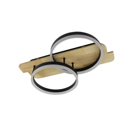 Himmennettävä LED-kattovalaisin LED/70W/230V 3000-6500K tammi + kauko-ohjaus